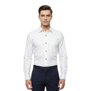 Premium White Satin Formal Shirt - Slim Fit