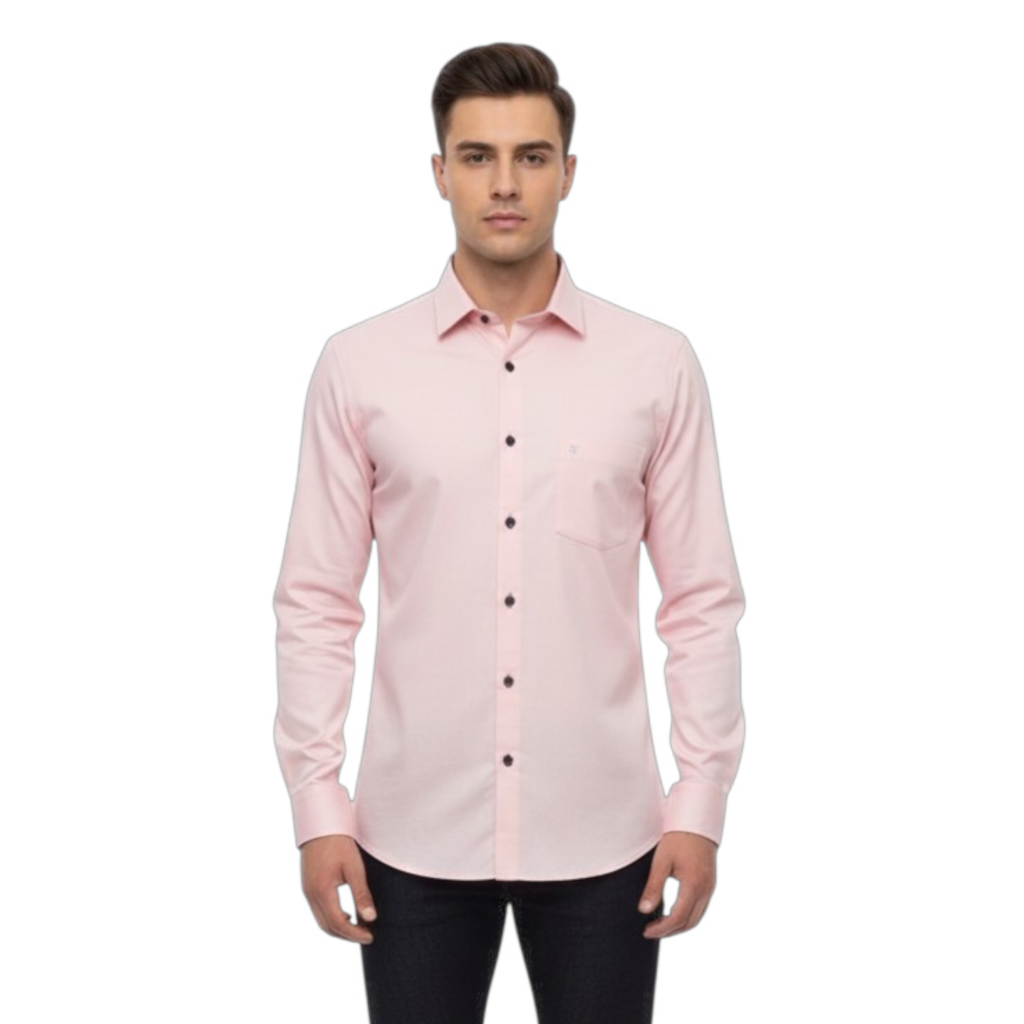 Satin Shirt – Light Pink