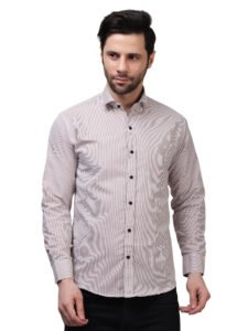 Mauve Executive Checkered Poly Laffer Shirt