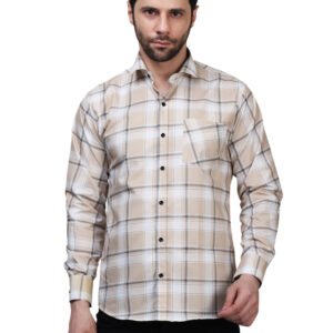 Harvest Tan Checkered Poly Laffer Shirt