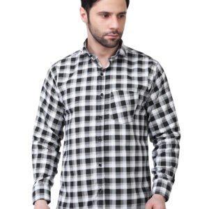 Monochrome Executive Checkered Poly Laffer Shirt
