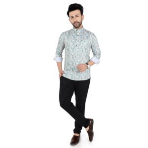 Men’s Printed Short Kurta