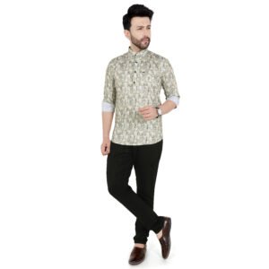 Men’s Printed Short Kurta