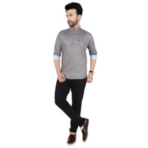 Men’s Printed Short Kurta