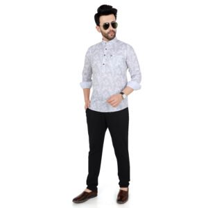 Men’s Printed Short Kurta