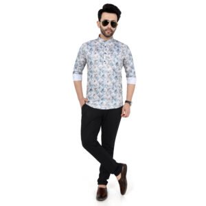 Men’s Printed Short Kurta