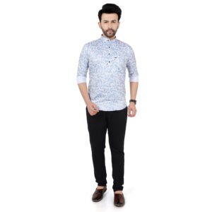 Men’s Printed Short Kurta