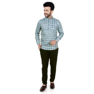 Men’s Printed Short Kurta