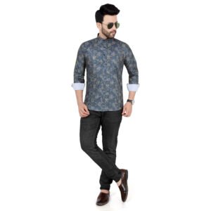Men’s Printed Short Kurta