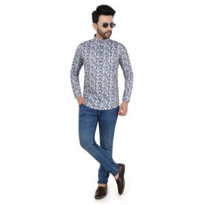 Men’s Printed Short Kurta
