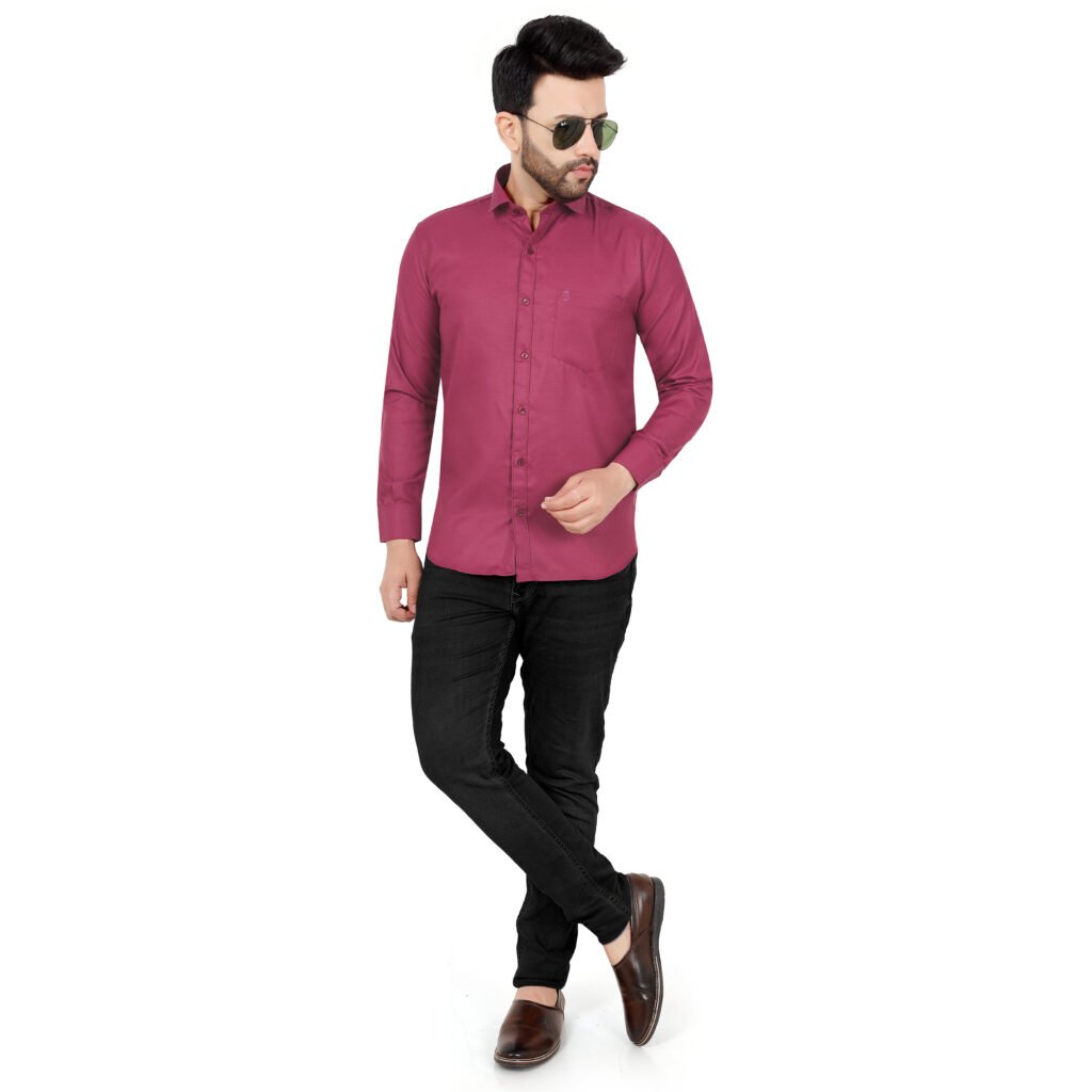 Men’s Cotton Matty Plain Shirt