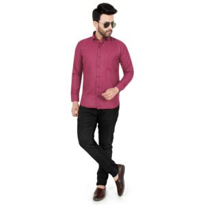 Men’s Cotton Matty Plain Shirt