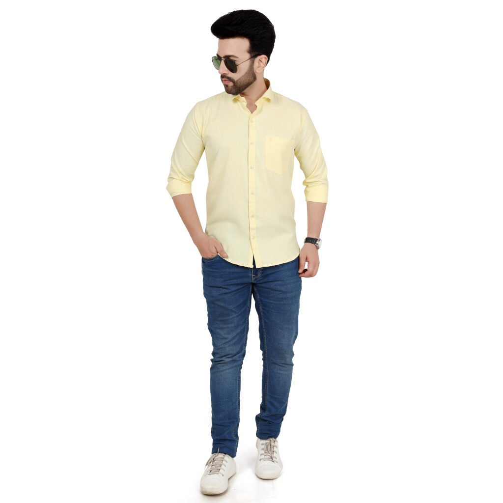Men’s Cotton Matty Plain Shirt