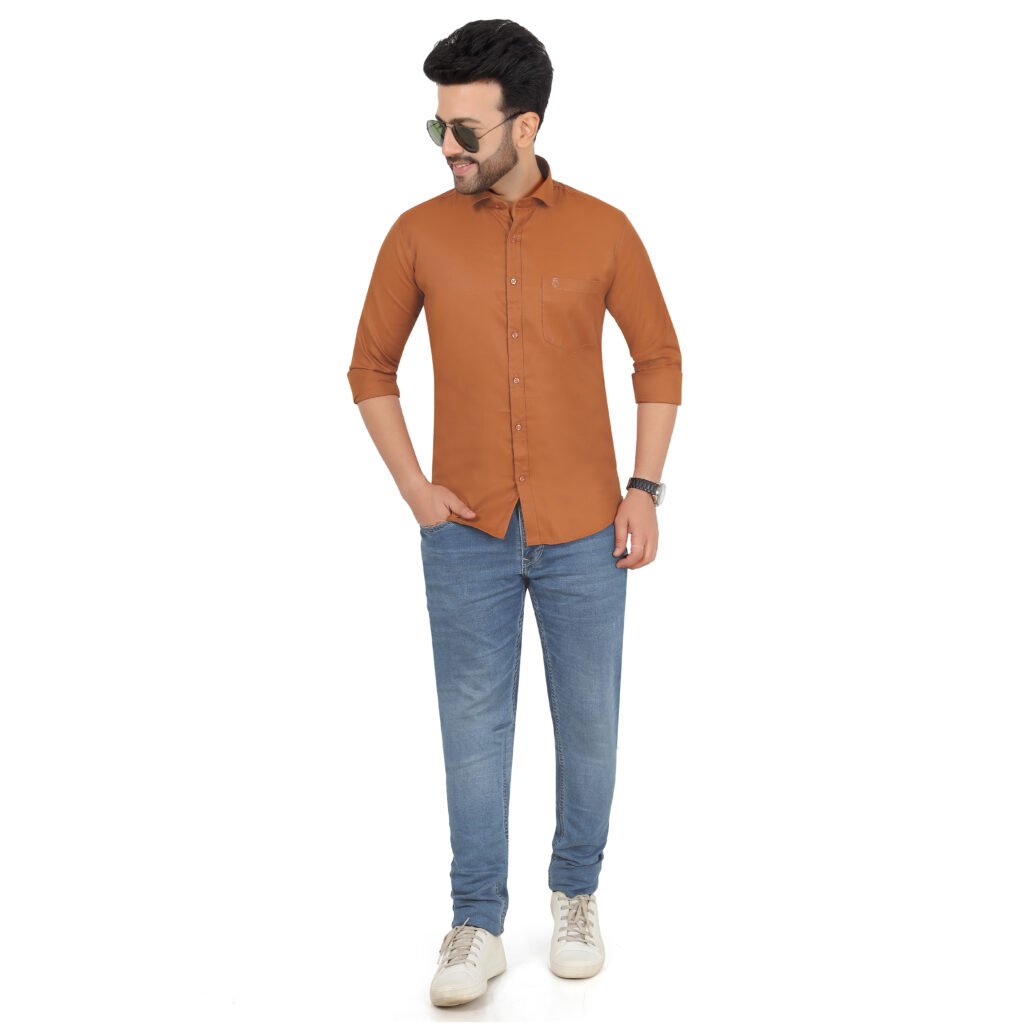 Men’s Cotton Matty Plain Shirt