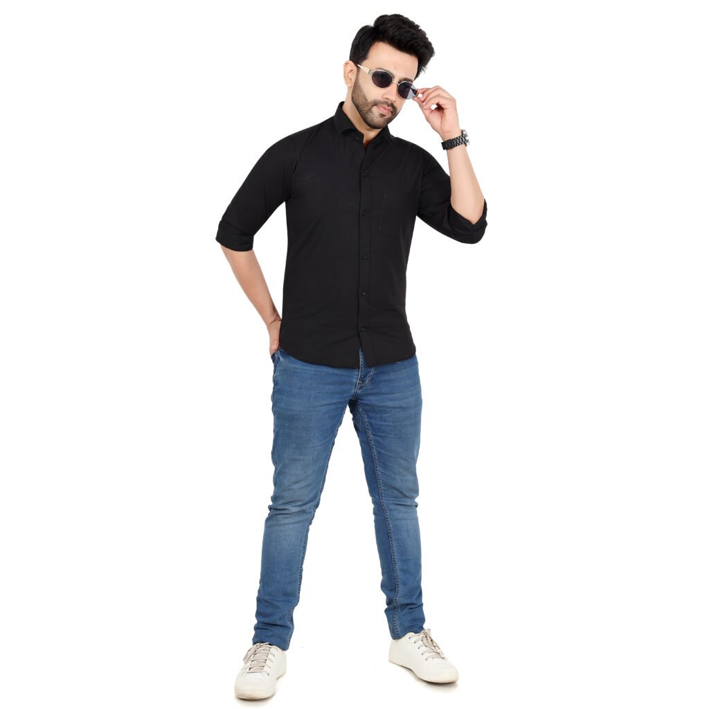 Men’s Cotton Oxford Plain Shirt