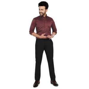 Men’s Cotton Satin Plain Shirt