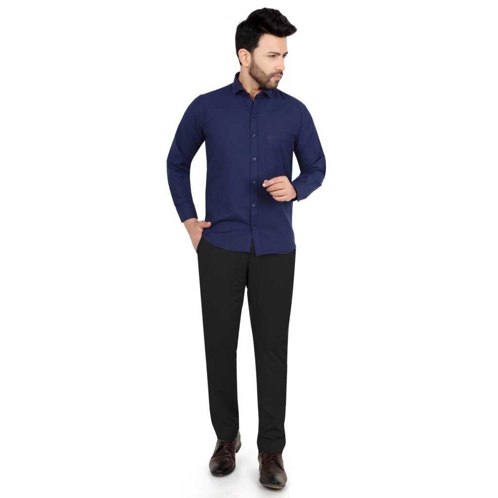 Men’s Cotton Oxford Plain Shirt