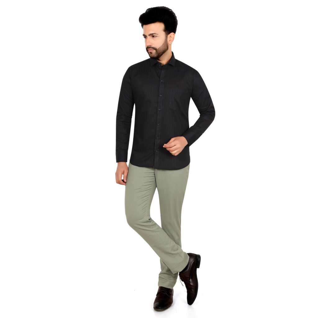 Men’s Cotton Stripe Lining Shirt