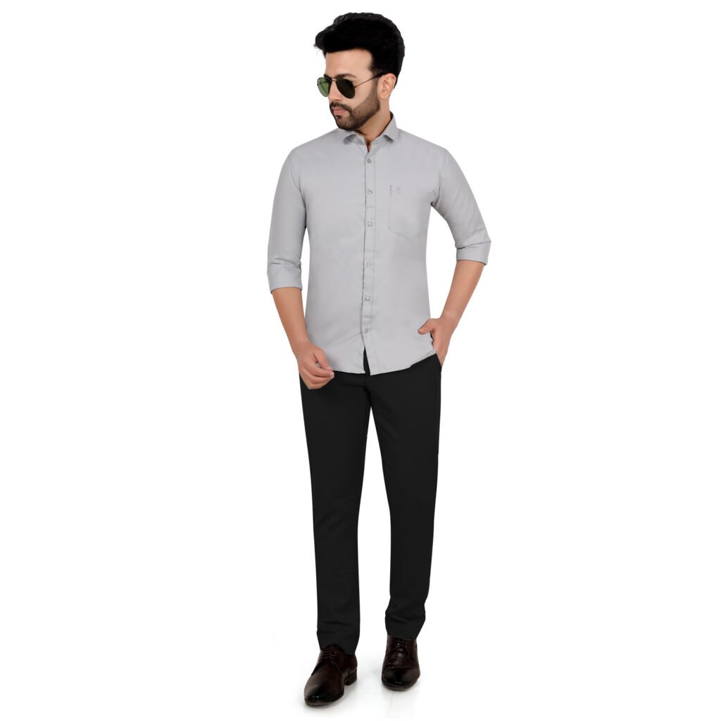 Men’s Cotton Matty Plain Shirt