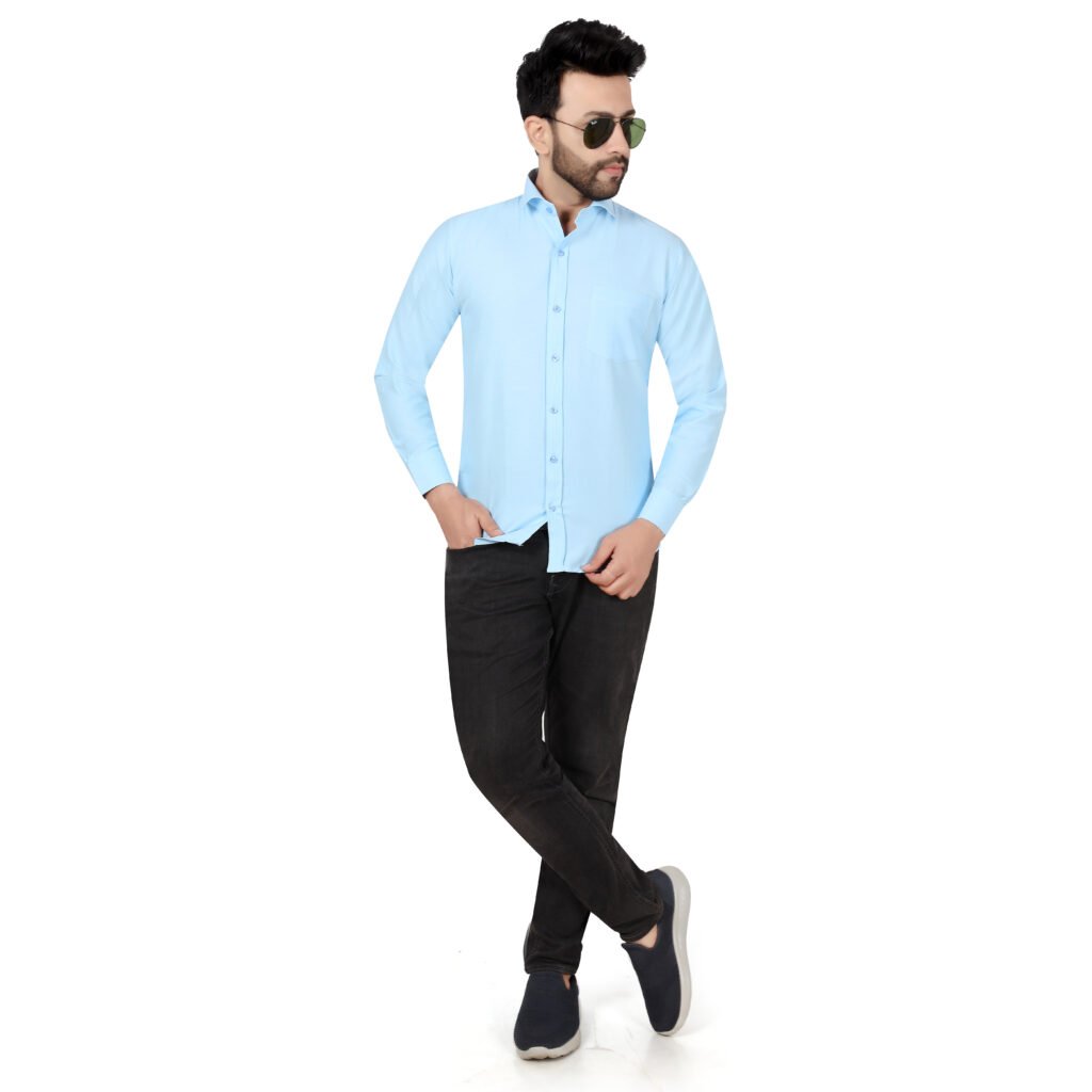Men’s Cotton Oxford Plain Shirt