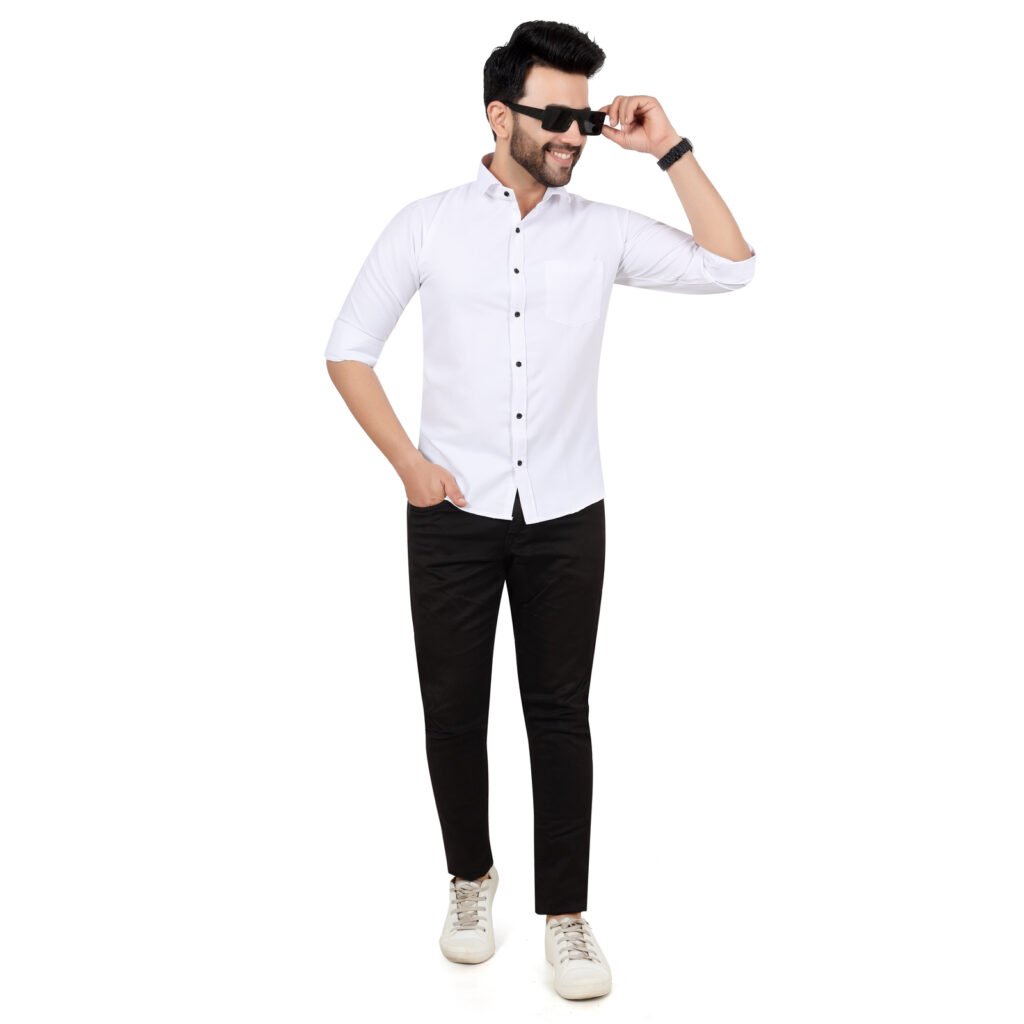 Men’s Cotton Oxford Plain Shirt