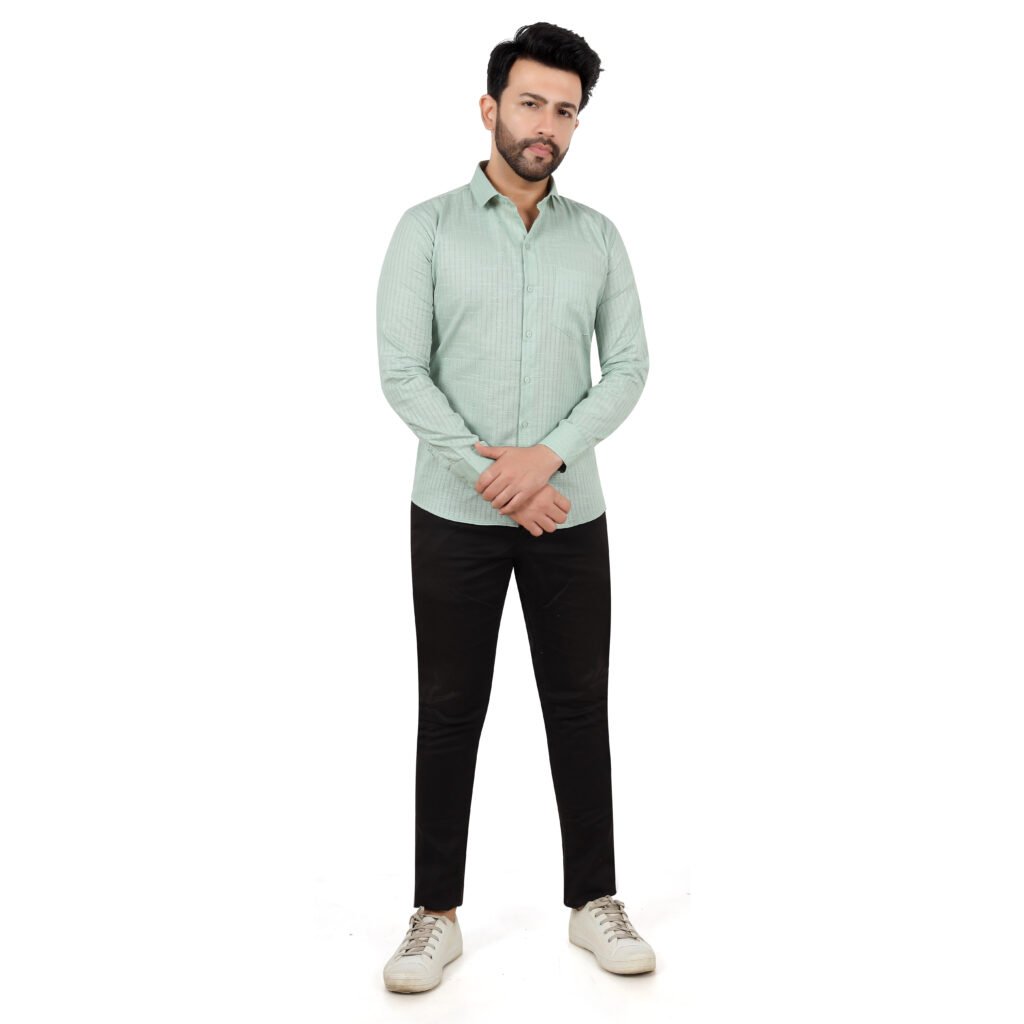 Men’s Cotton Stripe Lining Shirt