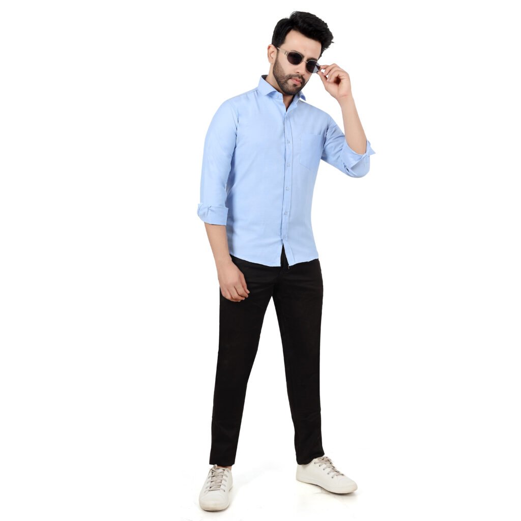 Men’s Cotton Oxford Plain Shirt