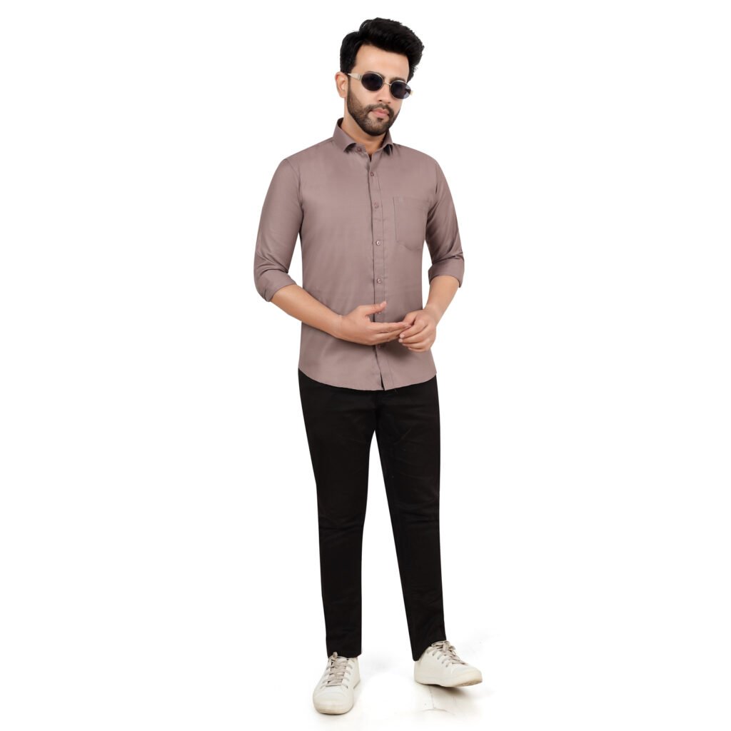 Men’s Cotton Matty Plain Shirt