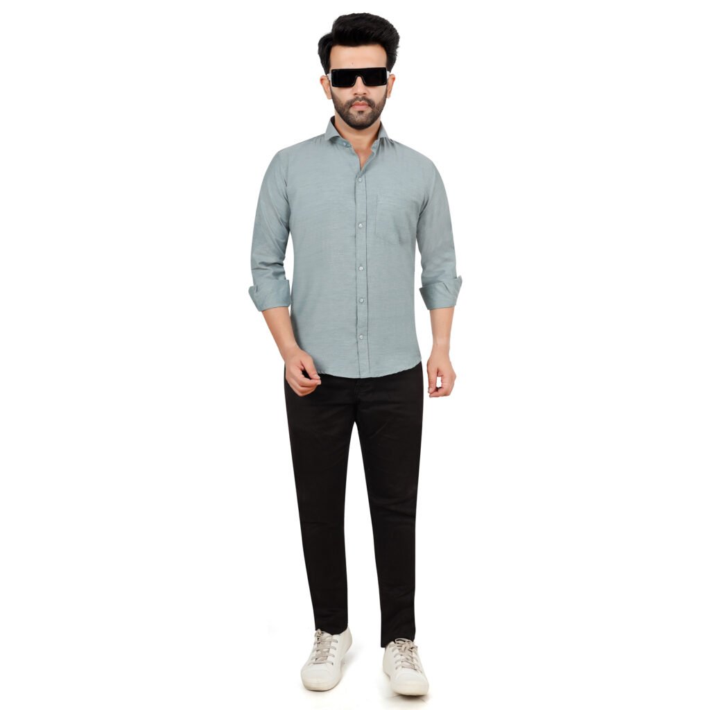 Men’s Cotton Oxford Plain Shirt