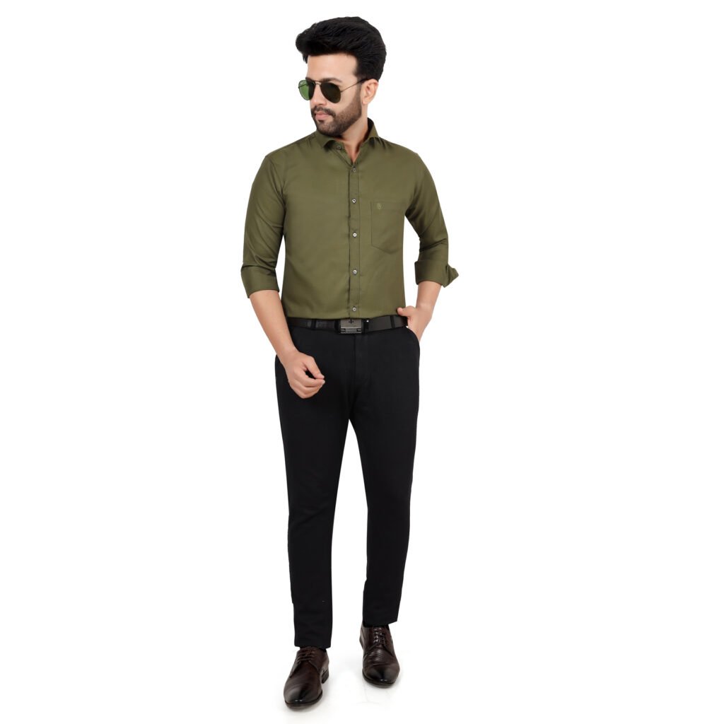 Men’s Cotton Matty Plain Shirt