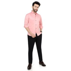 Men’s Cotton Satin Plain Shirt